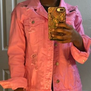 Hot Pink Jean Jacket